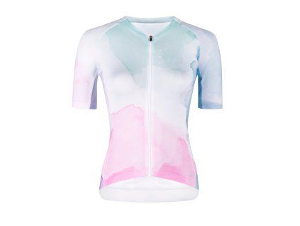 dres FORCE SPLASH LADY kr. rukáv, růžovo-modrý L